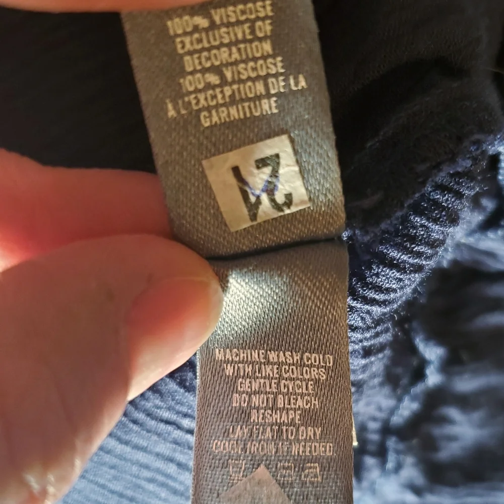 Aerie Navy Swing Tank Mini Dress Trapeze Tunic - Picture 7 of 8